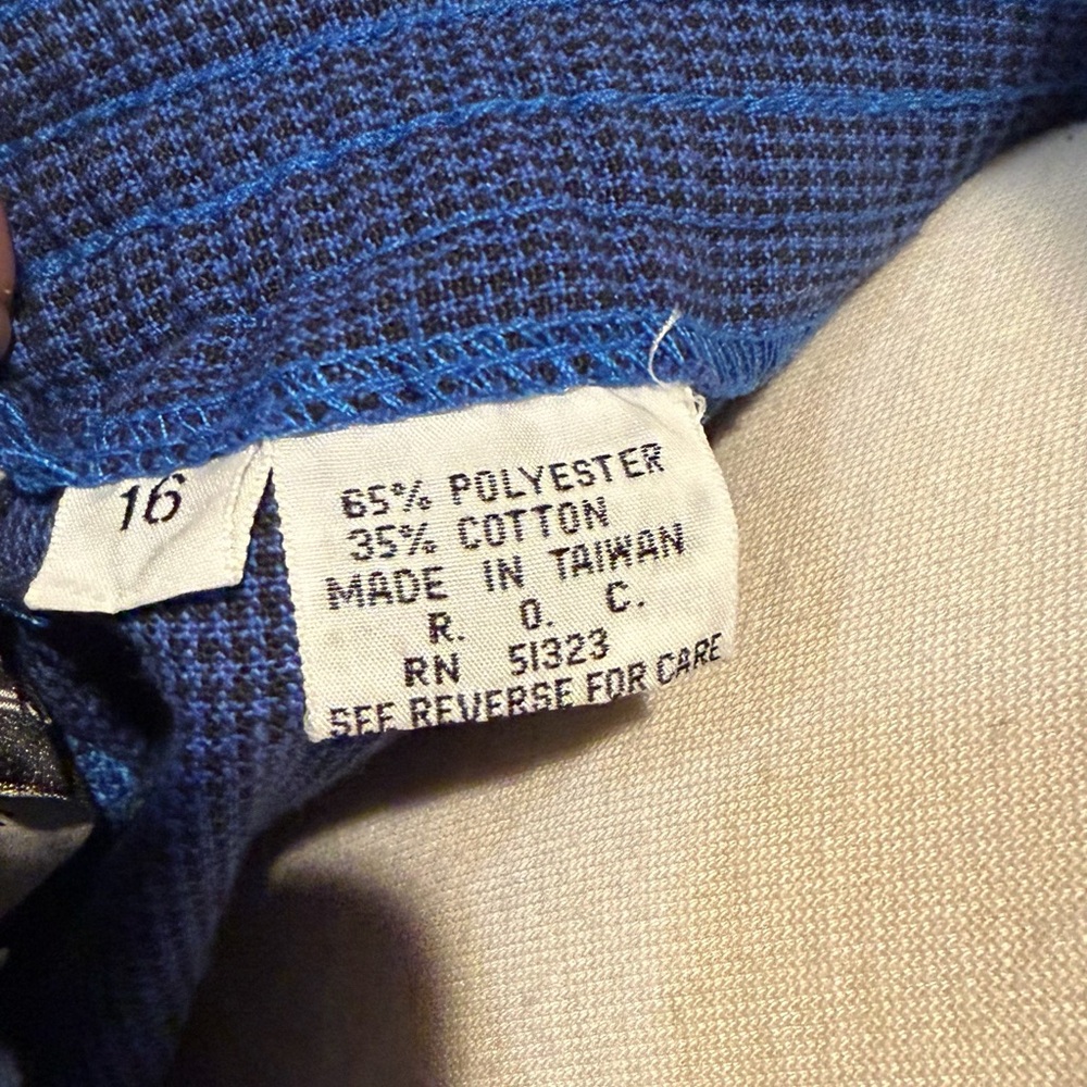 Chaus Navy Button-Front A-Line Skirt - Picture 6 of 7